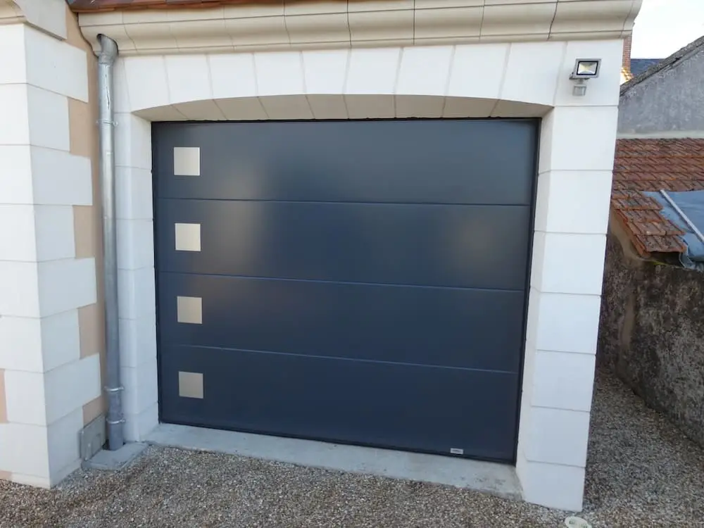 porte de garage grise