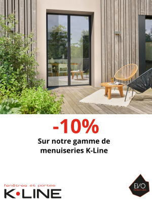 visuel offre k-line sur les fenêtres en aluminium