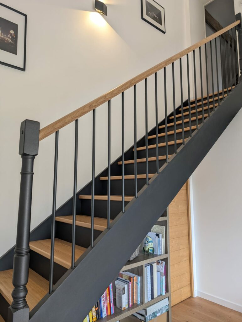 escalier avec marche et contremarche