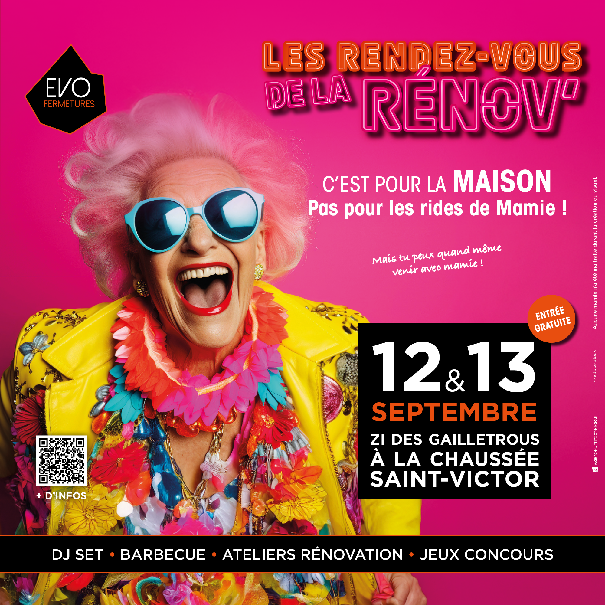 affiche des rendez-vous de la rénov avec mamie